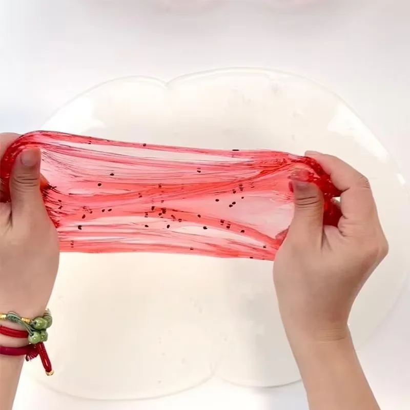 300ML High Aesthetic Value Simulate Juice Squeezing Bubble Gel Non-Stick Transparent Fake Water Stress Relief Non Toxic Slime - view 5