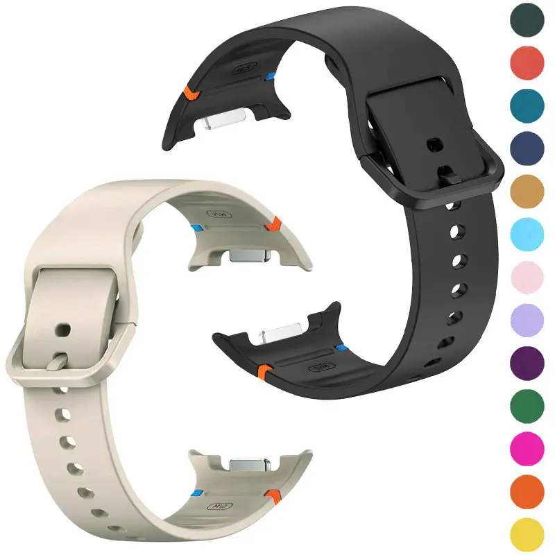 

High Quality Silicone Band For Samsung Galaxy Watch 8 Strap Classic 46mm Accessories Sport Bracelet Galaxy Watch 8 44mm 40mm