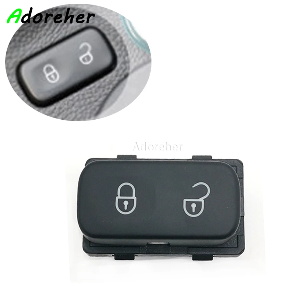 Car Central Door Lock Black Switch Button For Skoda Octavia Mk2 Yeti 2004 - 2009 2010 2011 2012 2013 1Z0962125A