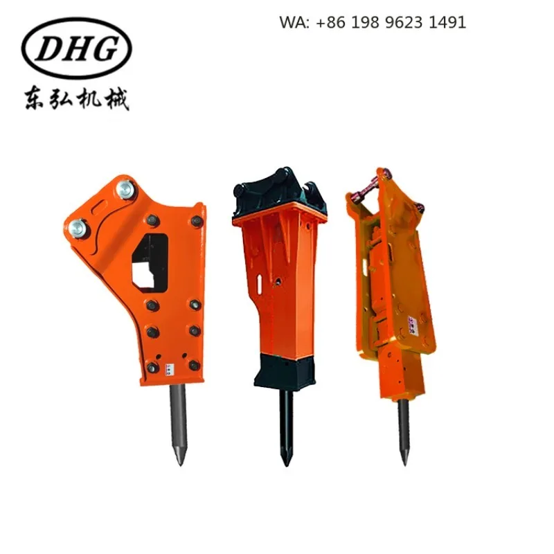 Lightweight Top Straight Hydraulic Breaker High Precision Demolition Tool 0.6-1 Ton Micro Excavator Small Construction Project