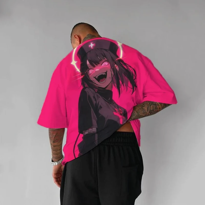 

3d Beauty Print Men T-Shirt Summer Casual Short Sleeve Tees Street Hip Hop Man Clothes Loose Oversized Quick Dry T-Shirt For Men