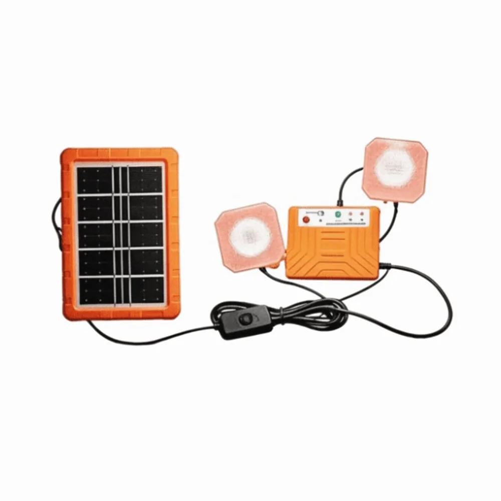 Portable Solar Power Station Recyclable DIY Accessories Solar Lighting Kit 2W Solar Panel Type-C Charging Port