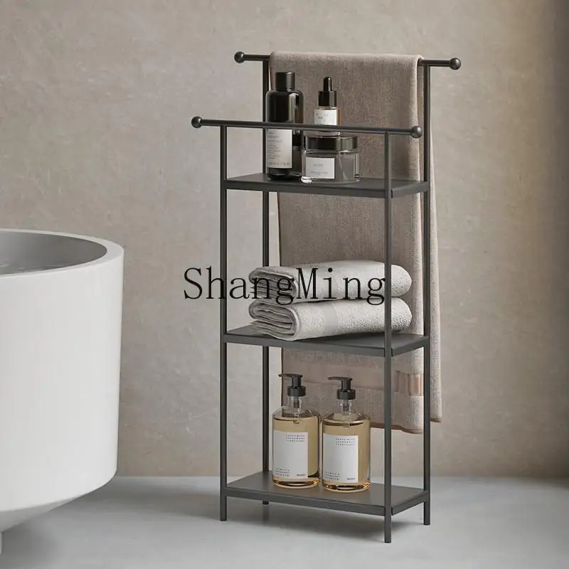 

CL toilet rack bathroom rack toilet floor rack integrated washbasin multi-layer storage artifact