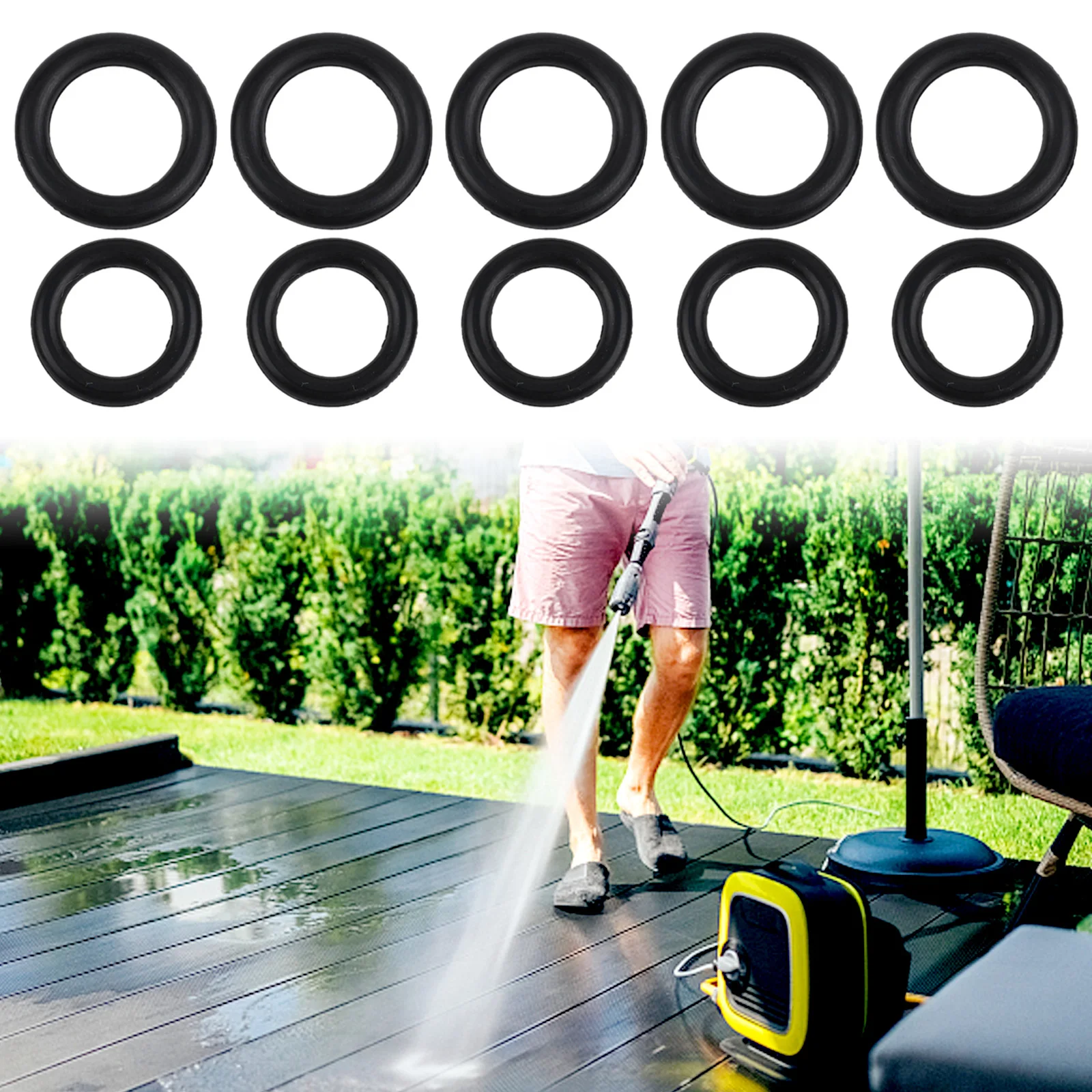 

Pressure Washer O-ring O Rings Parts Pressure Cleaner Replace Replacement 50pcs Accessories For Quick Couplers