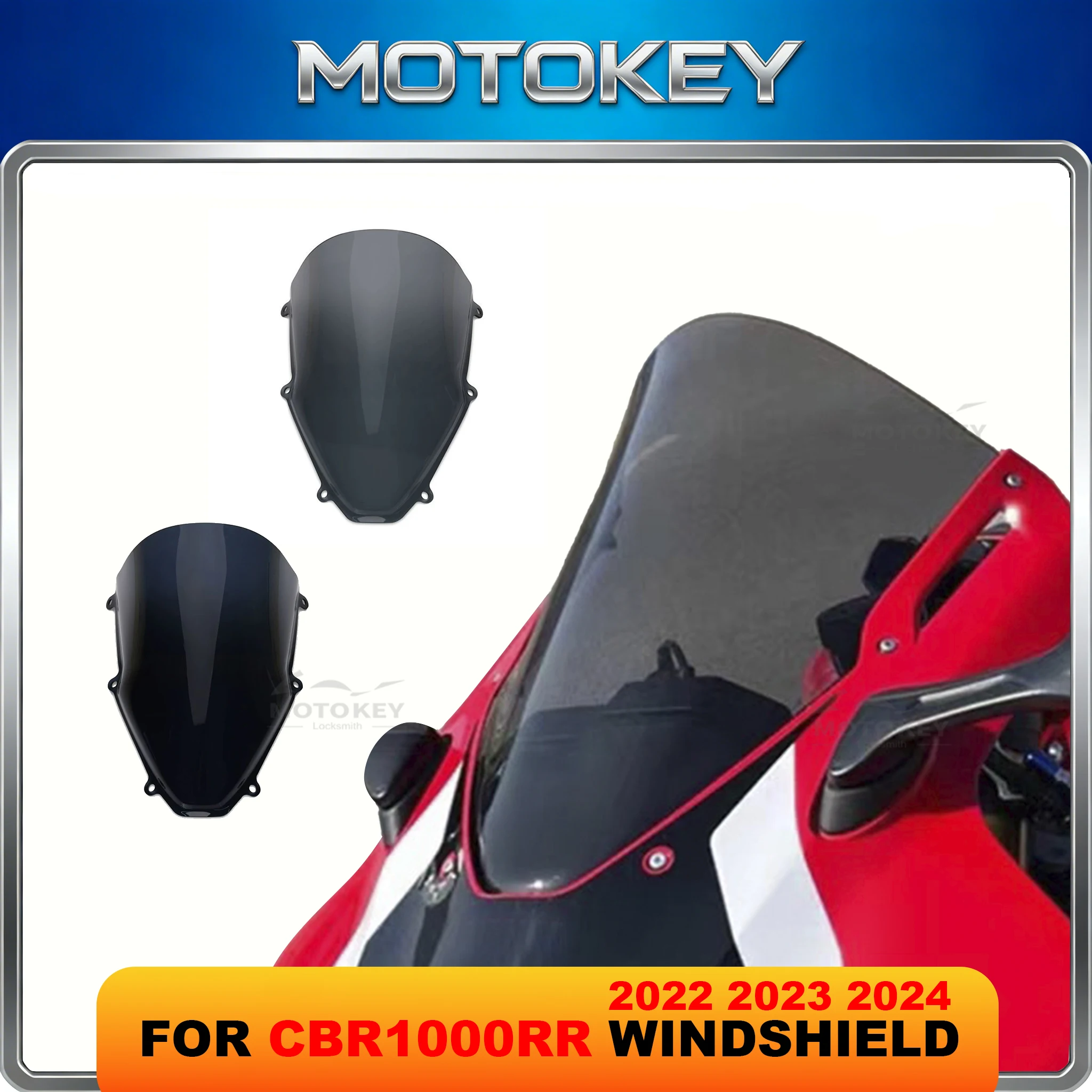 

Motorcycle Windscreen Windshield Fairing CBR 1000RR-R Front Wind Screen For Honda CBR1000RR-R Fireblade SP 2023-2025 R-Racing