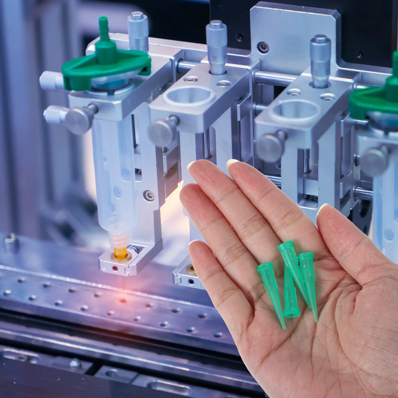 

100pcs Point Gel Needle Durable Plastic Dropper Nozzles For Laboratory Glue Dispensing Tips Replacement Nozzles Diy Research