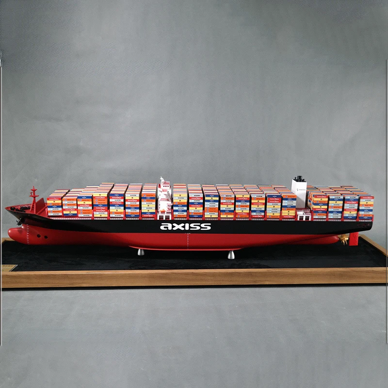 127cm Ship Model Container Ship Model Shipping Ship Model High Base Modern Simple and Exquisite Gift Ornaments