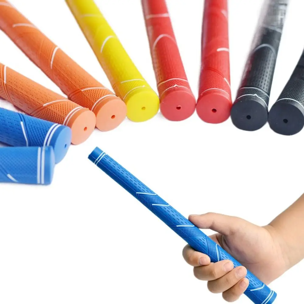 

New Rubber Golf Club Grips Wear-resistant Multiple Colors Golf Grip Standard Midsize Universal Handle Children Teenagers