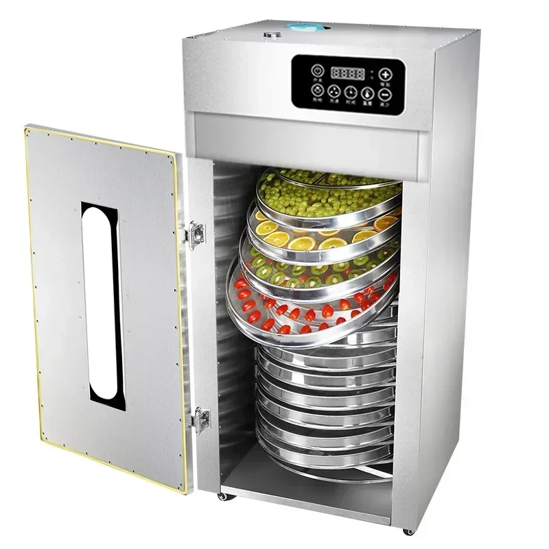 15 Layer 3000W Commercial Rotary Food Dehydrator Drying Box For Fruit Vegetable Pet Meat Flower Medicinal Herbs Tea