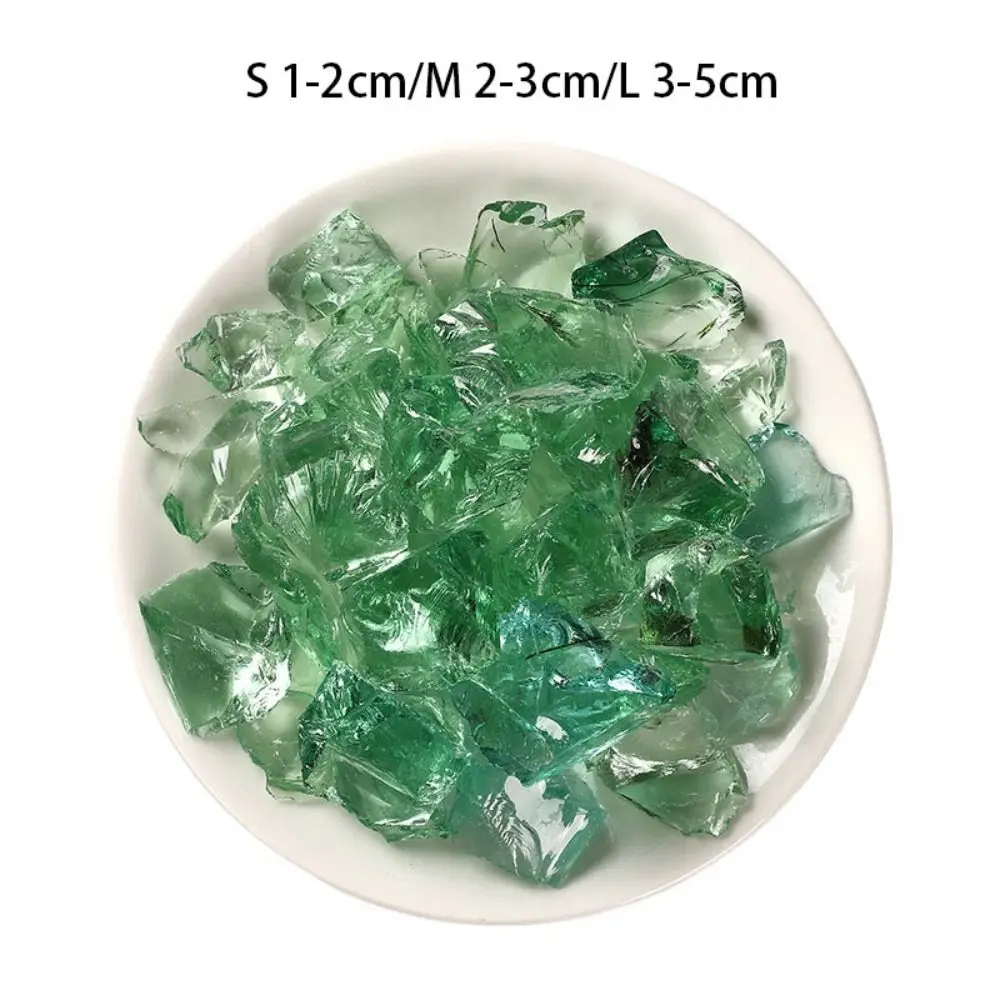 装飾的な石畳の家,水槽の装飾,青色,石の装飾