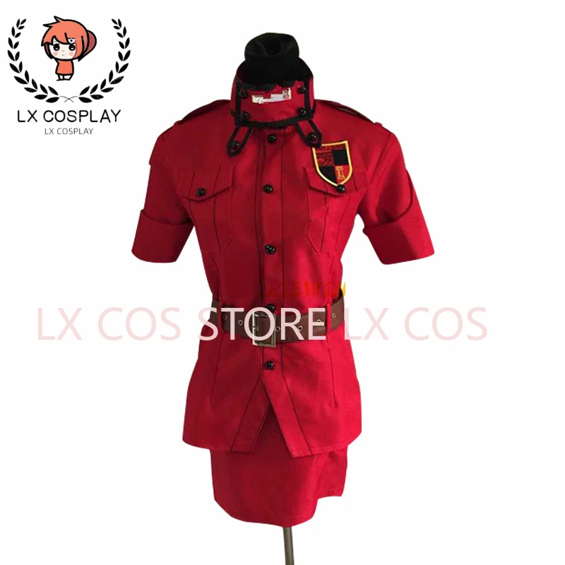 Anime Hellsing Herushingu Seras Victoria Red Cosplay Costume with Socks Custom Made Any Size