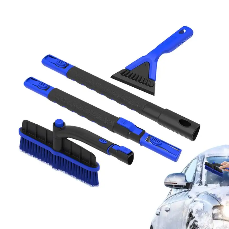 

Car Snow Shovel Brush Winter Removable Snow Scraper Brush Snow Removal Tool With 360 Degree Rotating Head For Cars RVs Trucks