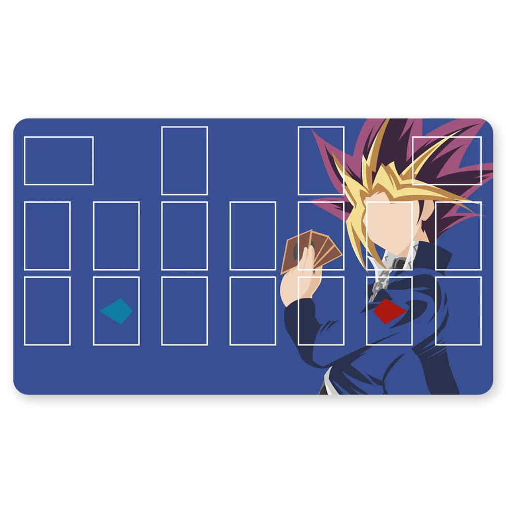 

967270 - TCG Playmat Blue-eyes Ultimate Dragon Dark Magician Duel Monsters Playmats Compatible for YuGiOh OCG TCG CCG + Free Bag