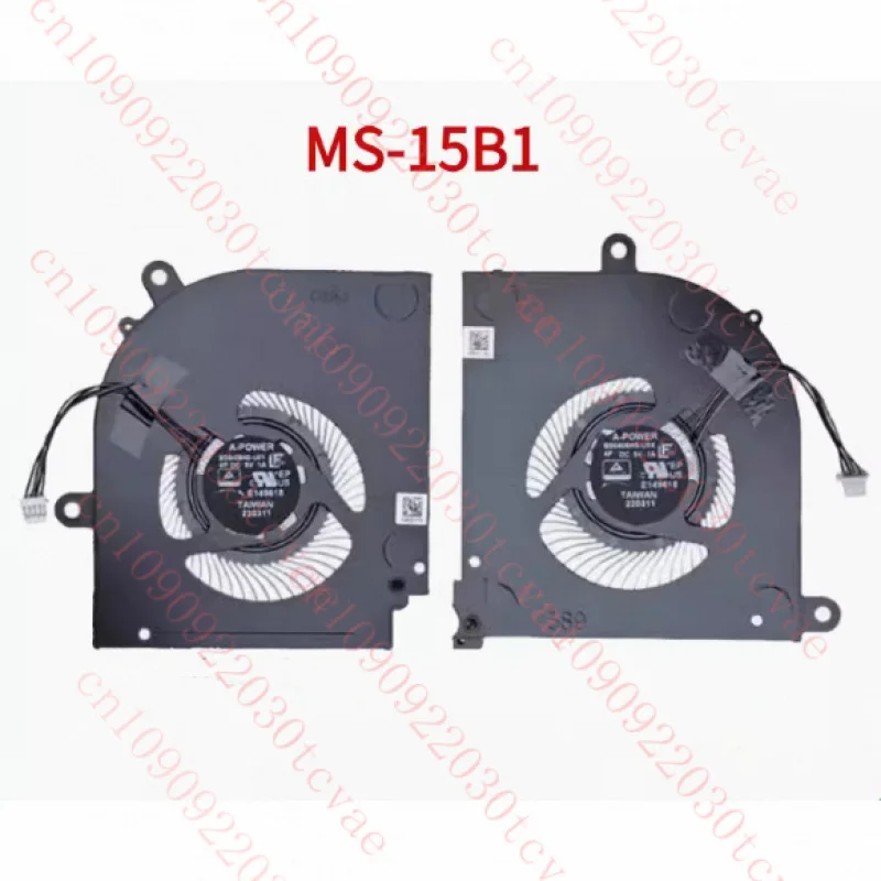 

New for MSI Stealth MS-15B1 15M B12UE 12th BS5405HS-U5Y/U5X fan L+R