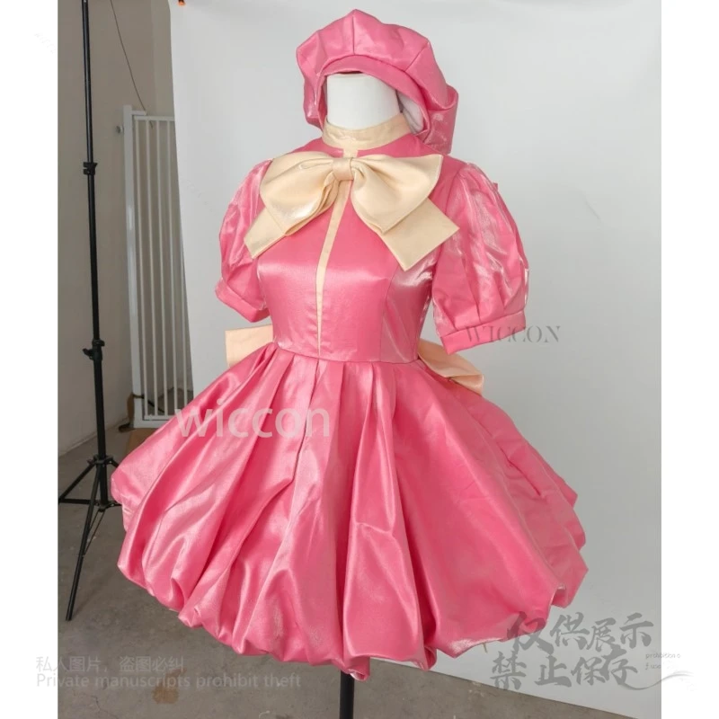 Card Captor Sakura Costume Cosplay Gioco di ruolo Lolita Dress Abbigliamento Rosa Bowknot Fantasia Kawaii Donna Festa di Halloween Personalizzato