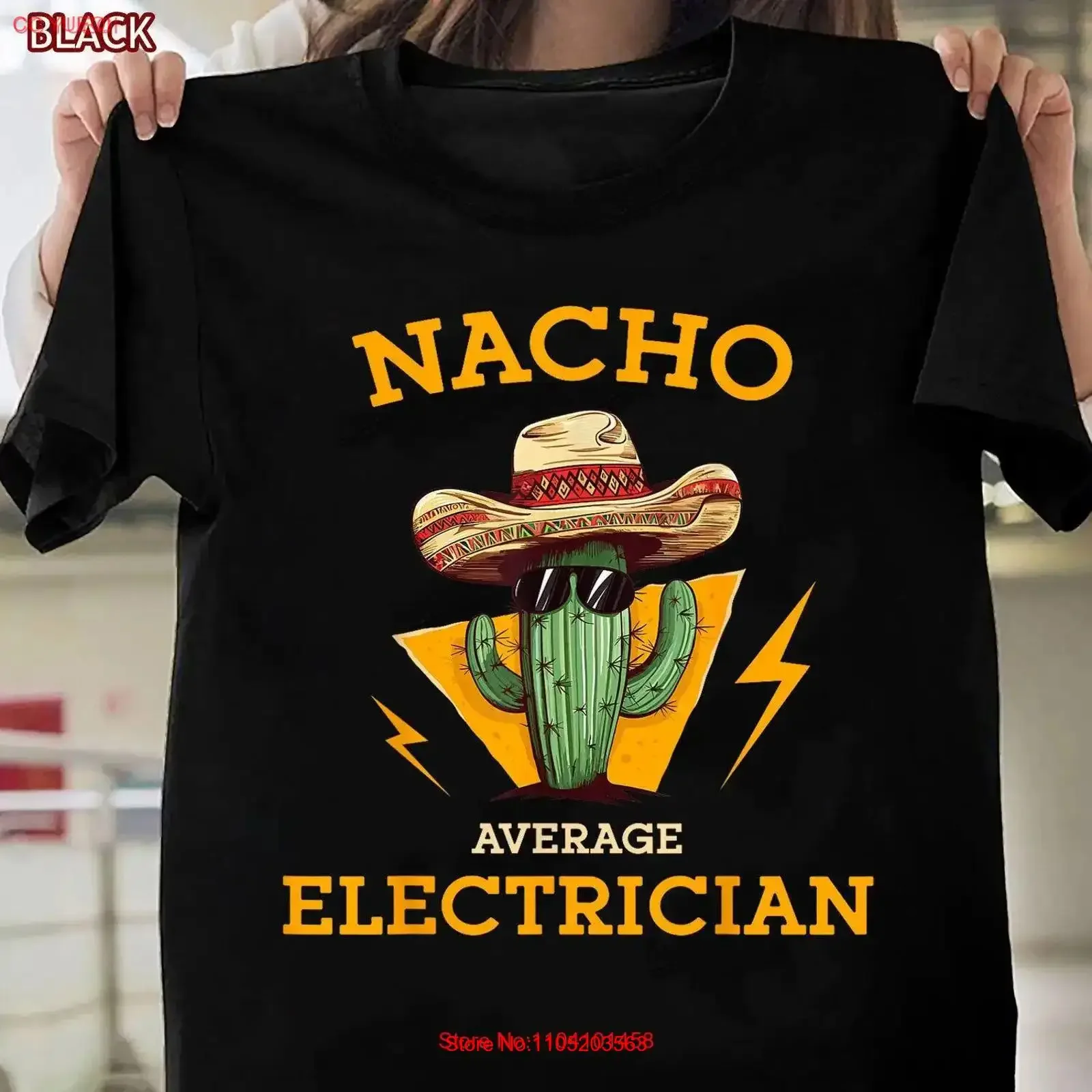 Funny Electrician T Shirt Nacho Average Electrical Worker Humor vintage Washed Stylish Unisex Casual Comfortable
