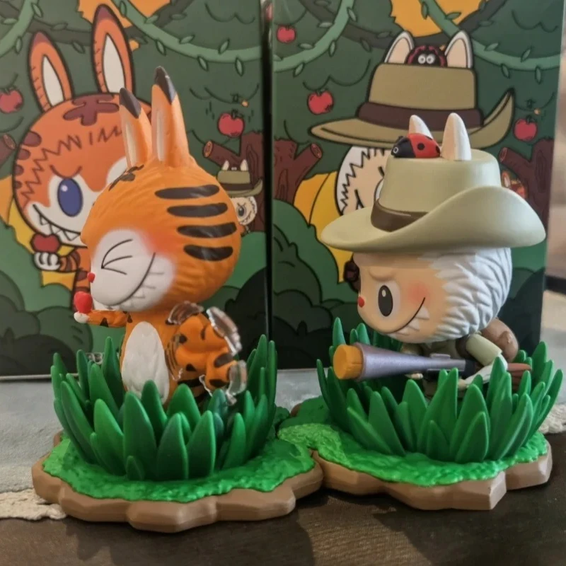 

Genuine POP MART THE MONSTERS LABUBU HUNTER and Tiger Series Cute Toy for Collection Home Decoration Surprise Gift