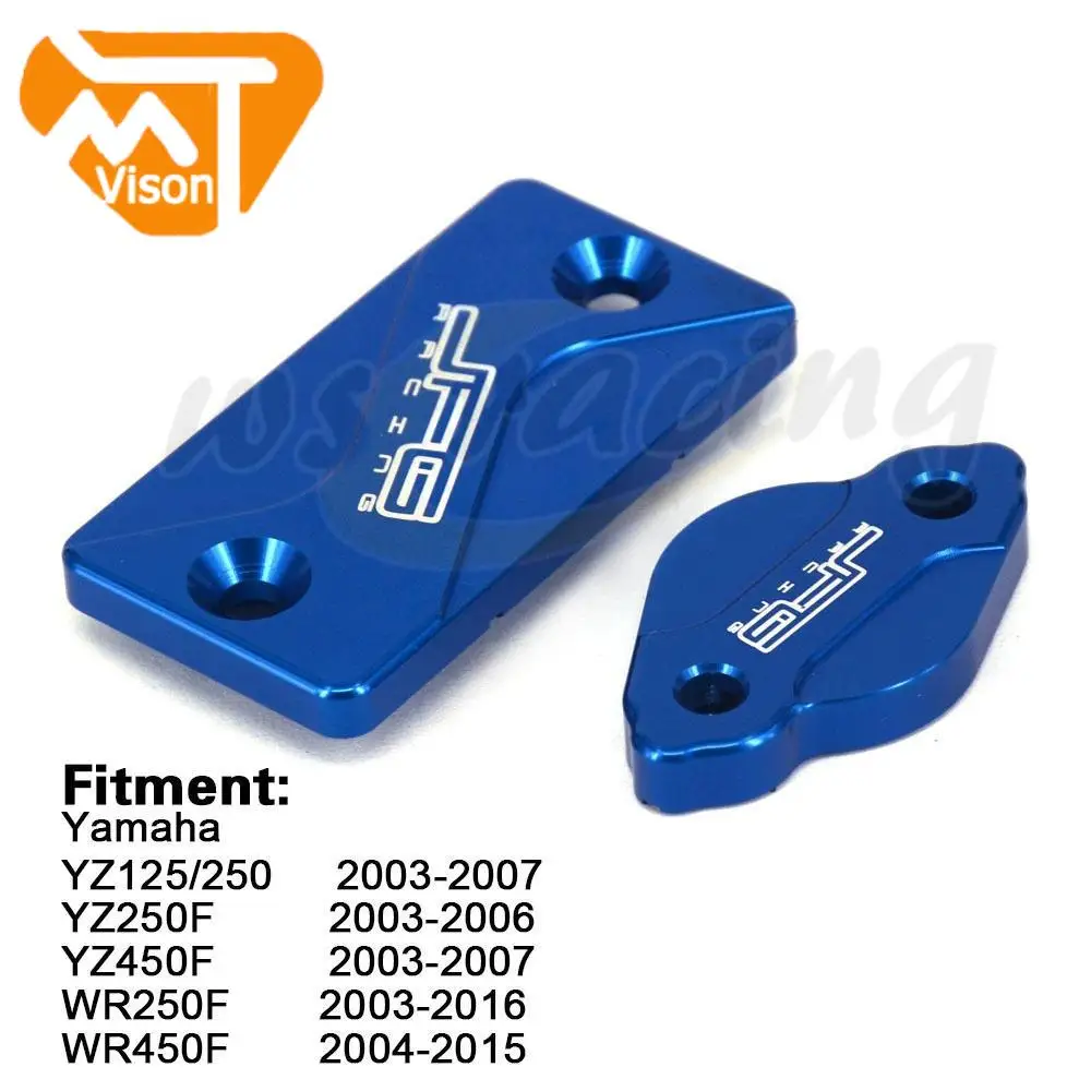 Motorcycle CNC Brake Fluid Reservoir Cover Axle Block Engine Cover Plugs Set For Yamaha YZ WR 250F 250X 250R 450F YZ250F YZ450F