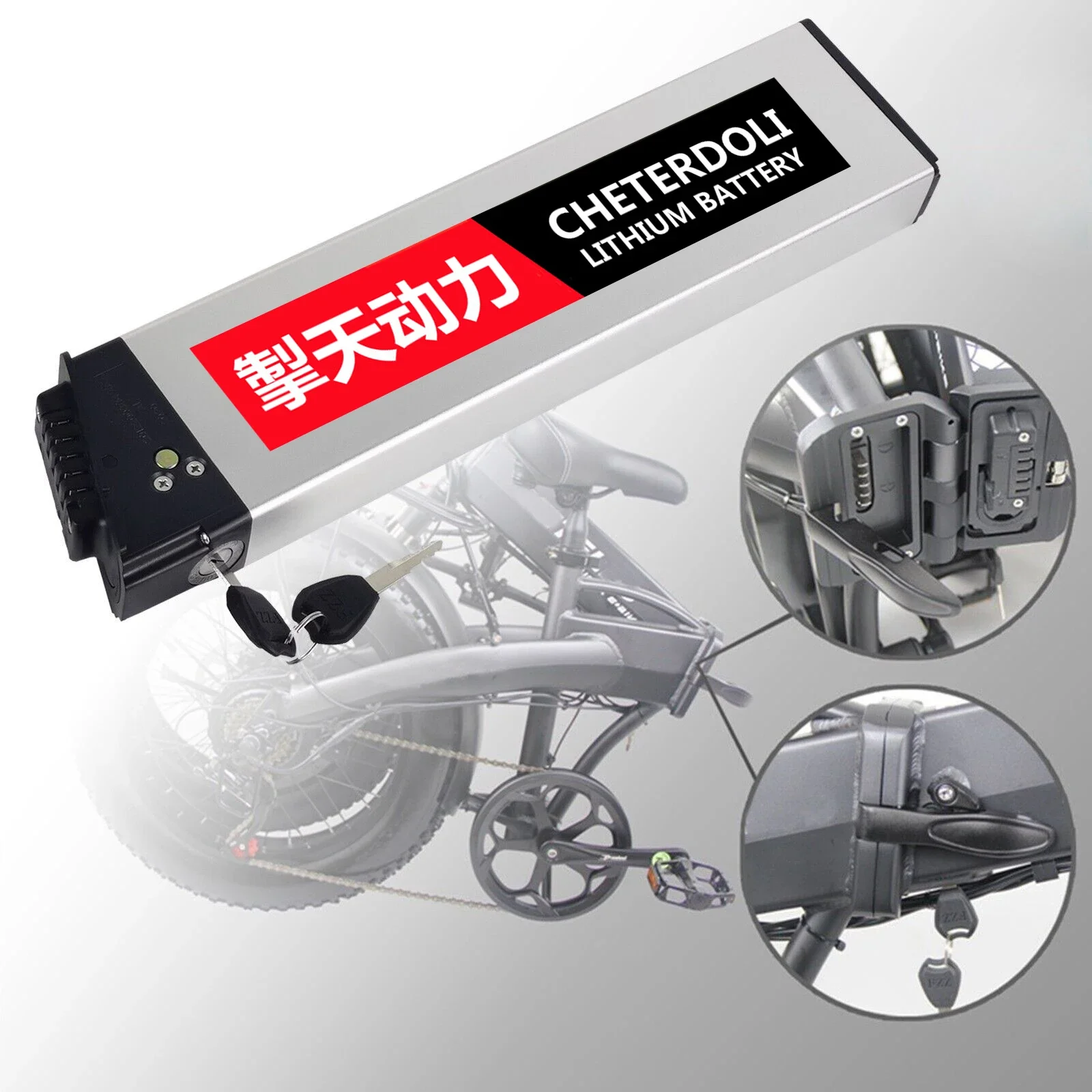 جديد DCH-006 48 فولت بطارية دراجة كهربائية قابلة للطي 48 فولت 14Ah 12Ah 10Ah Ebike بطاريات ل MX01 LAFLY X3 JINGHMA R7 R5 دراجة كهربائية #2