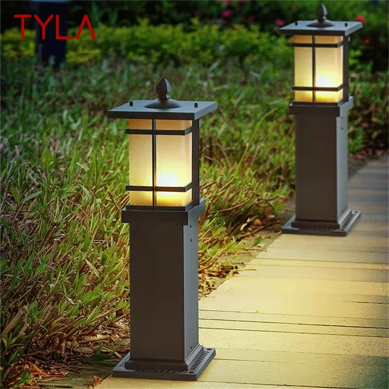 TYLA Outdoor Retro Lawn Lamp Lights Classical Waterproof Home for Villa Garden Decoration