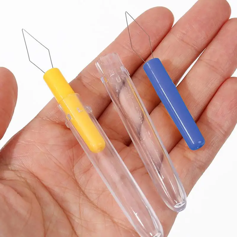 Alat Threader Jarum 3 Buah Threader Jahit Otomatis untuk Threader Jarum Warna-warni Rumah Tangga untuk Alat Jahit Universal Pecinta DIY