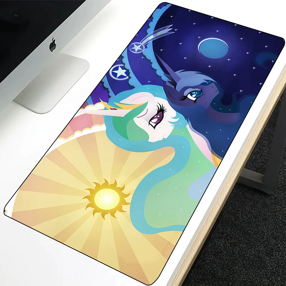 M-My L-Little P-Pony Mousepad HD Printing Computer Gamers Locking Edge Non-slip Mouse Pad XXL90x40cm Keyboard PC Desk Pad