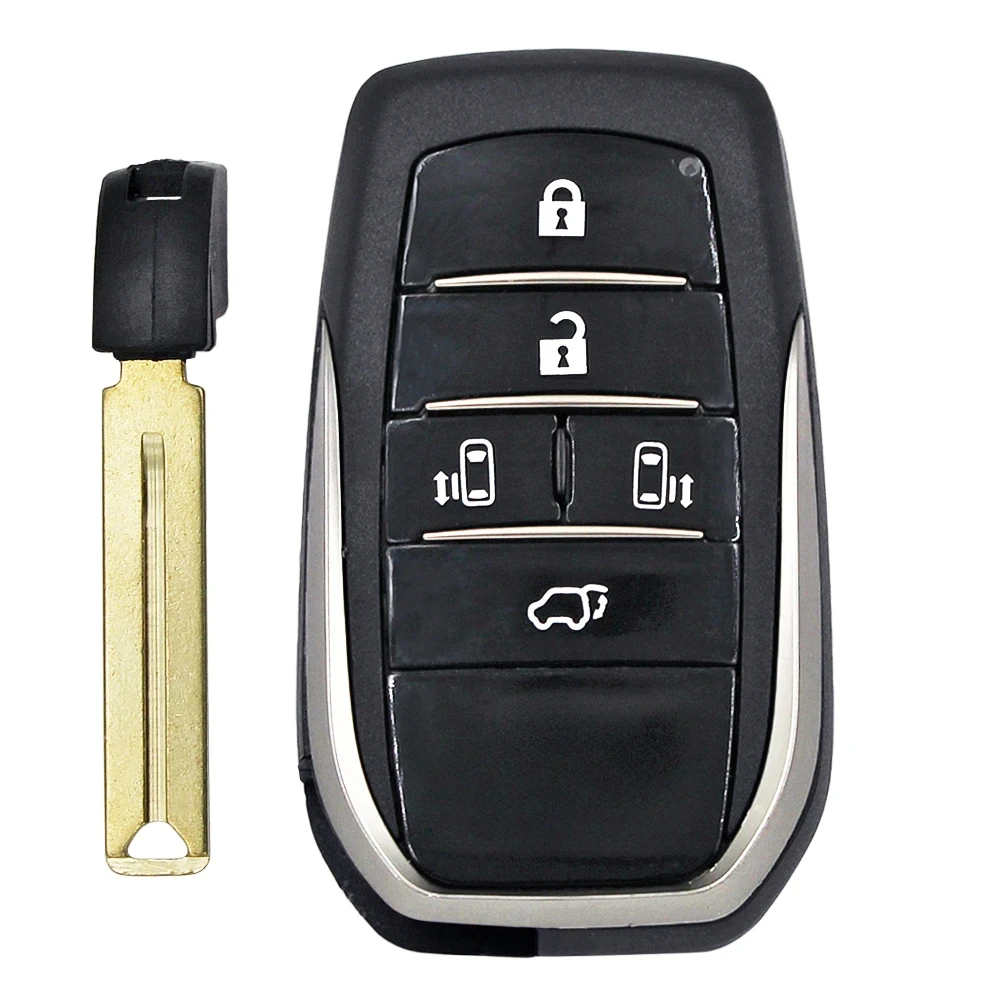 5/6 Buttons Smart Key Remote Control Fob Case Key Shell for TOYOTA  Alphard Vellfire with TOY12 Small Key