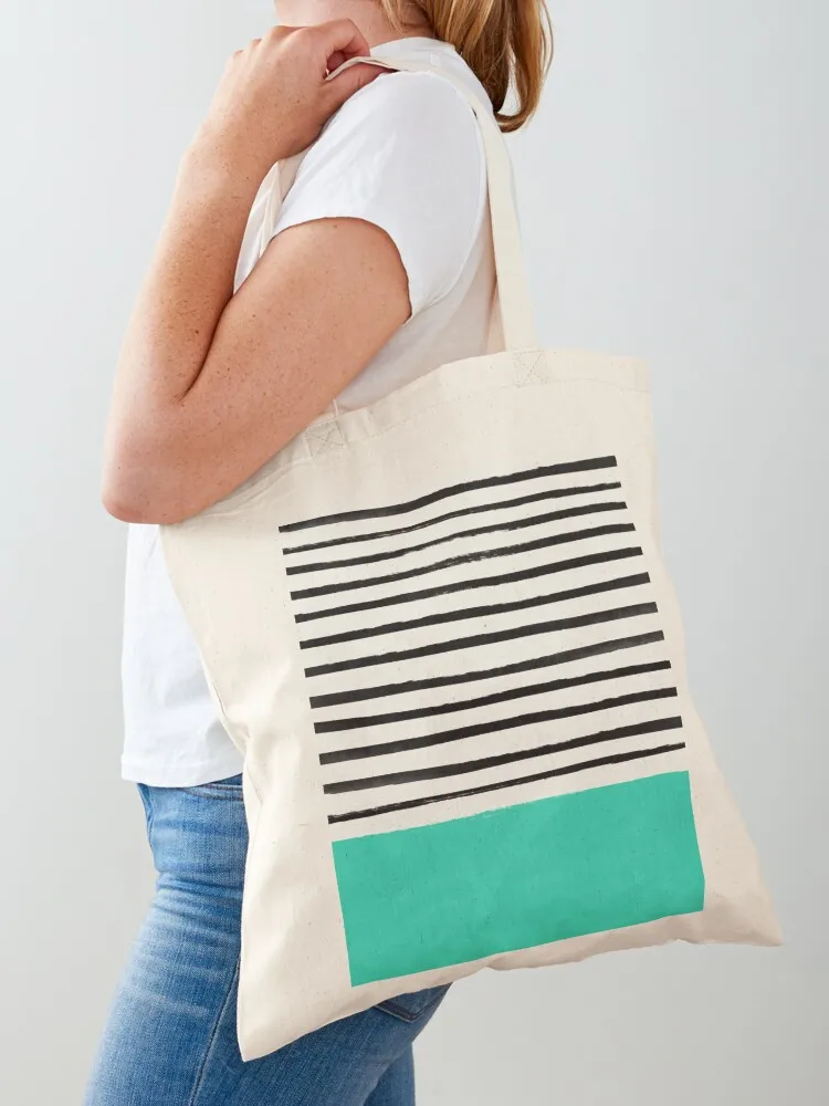 

Mint x Stripes Tote Bag shopping bag bag for beach women sacs de shopping