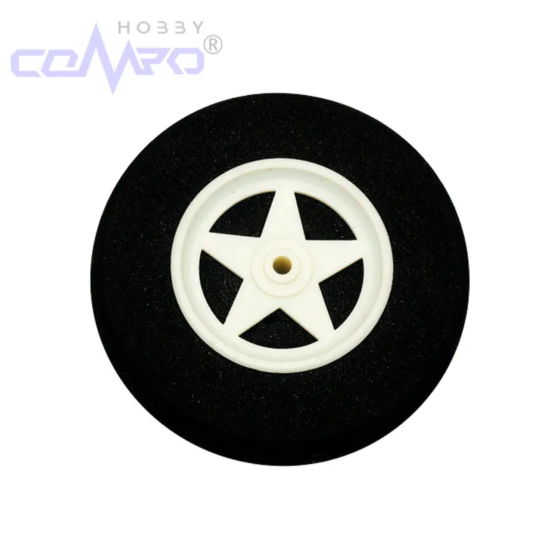 

2Pcs Super Light Foam Wheels 6-Spoke Wheels Sponge Tire Dia30-50mm For KT foam Fixed Wing RC Aircraft Model Plane Replacement
