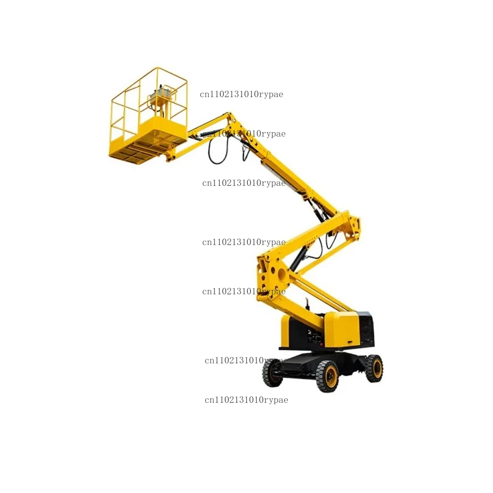Electric crank arm type aerial work platform mobile crank arm hydraulic lift electric crank