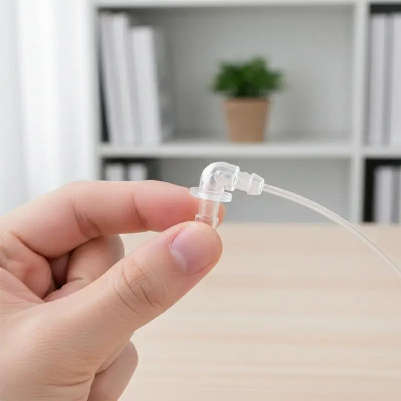 10PCS Style Tubing Adaptor Hearing Aid Accessories Transparent Eartip Connector Earphone Cord Tubing Connector