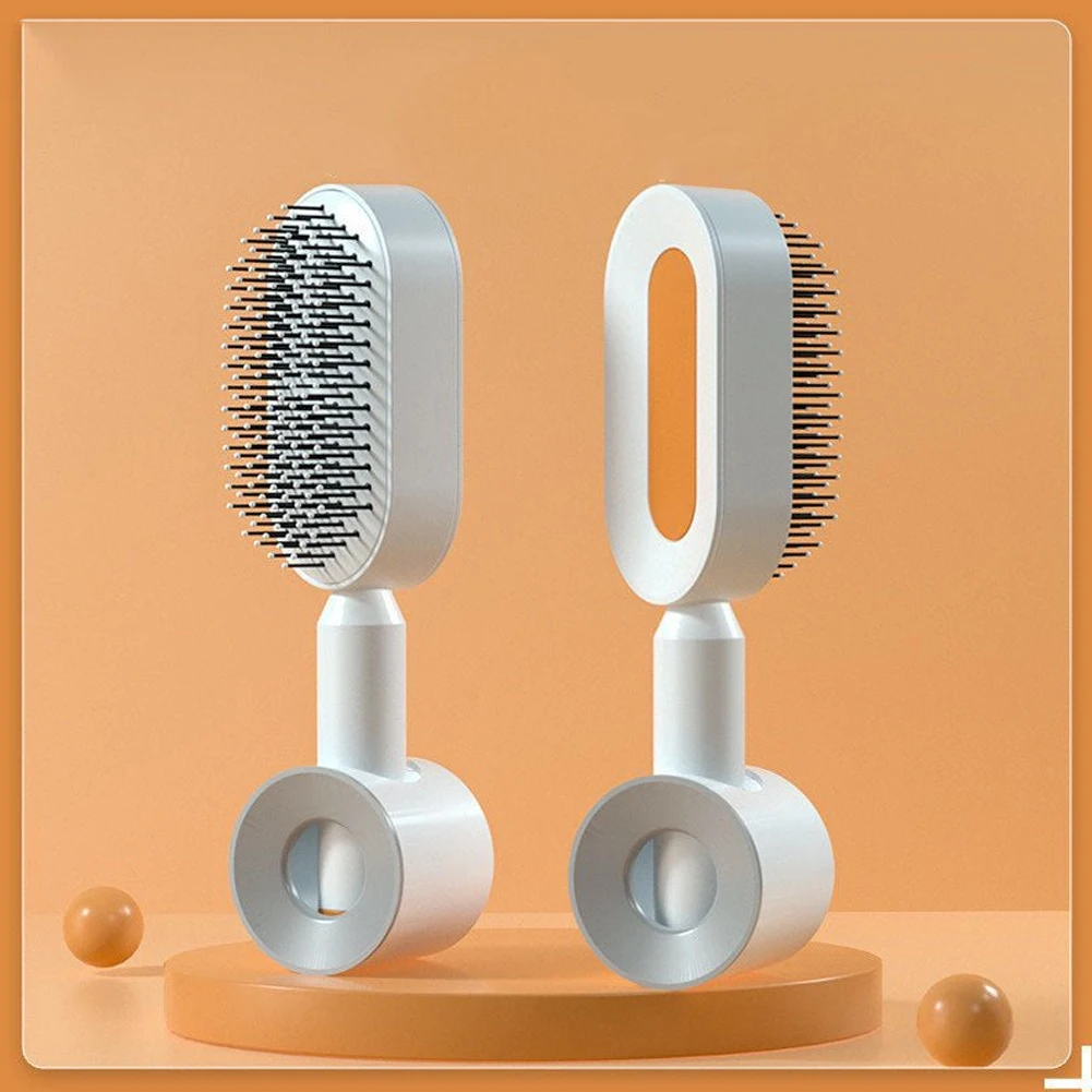 2022 Air Cushion Comb Press-type Self Cleaning Hair Brush For Home Salon Hair Styling Use Air Cushion Comb Women's Air Bag Comb