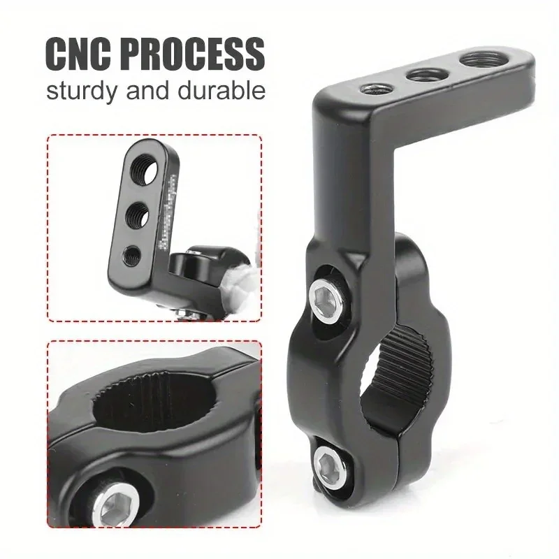 Universal Car & Motorcycle Headlight Clip Bracket Kit 1/2pcs LED Work Light Pole Installation for Truck Car ATV Motorcycle