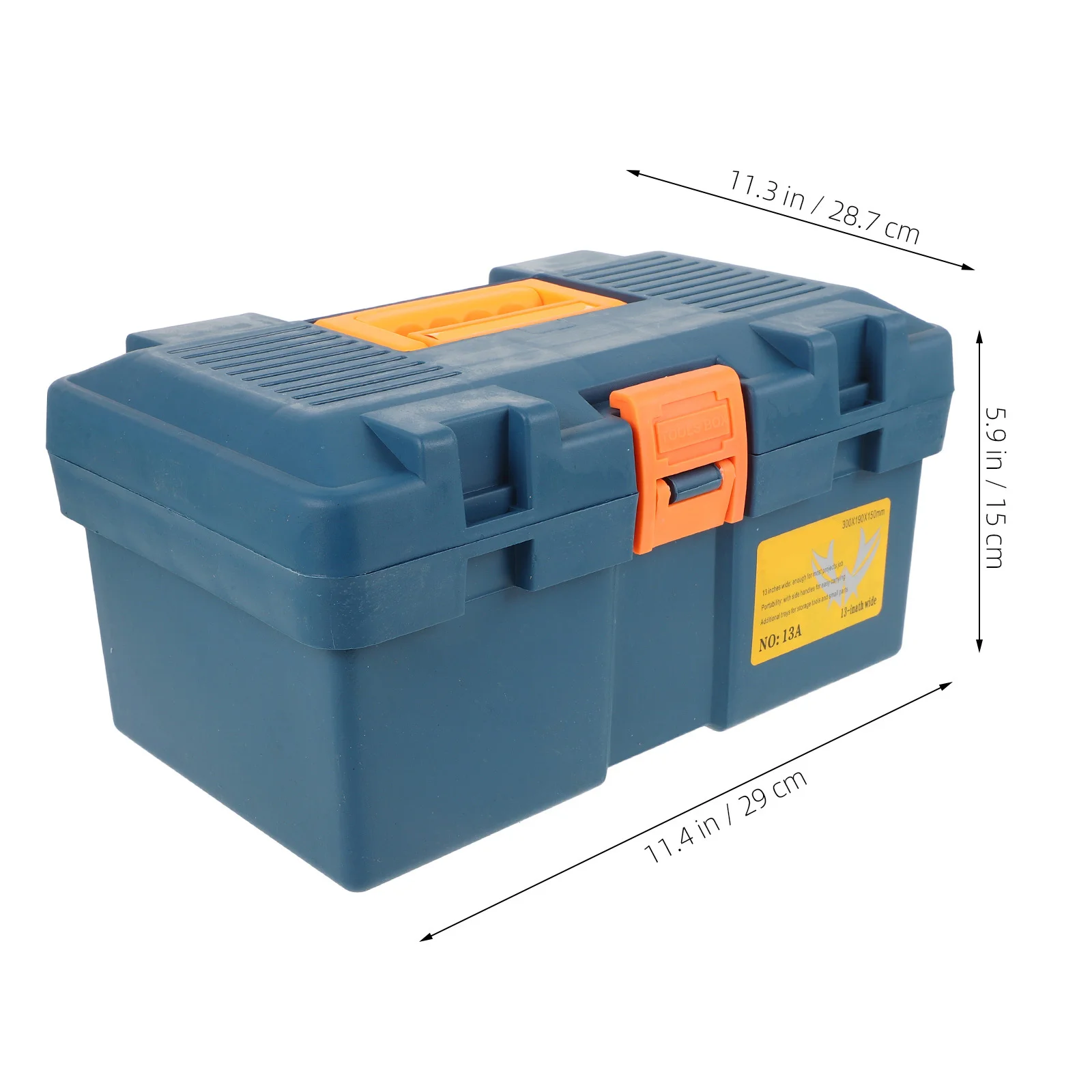 Cassetta degli attrezzi in plastica Custodia multifunzione durevole Pratico organizzatore di attrezzi Custodia per attrezzi per uso quotidiano con maniglia Comoda