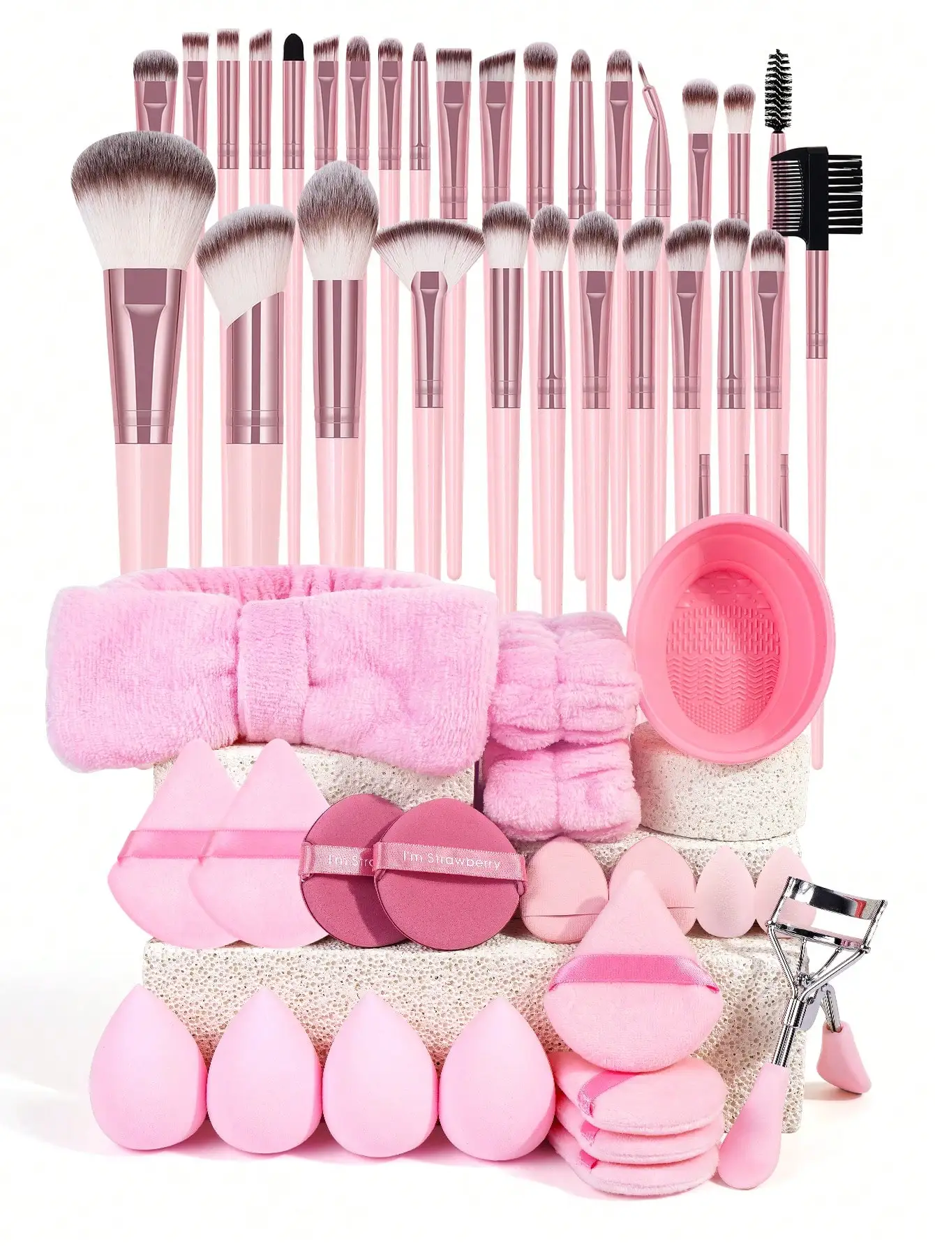 MAANGE 26/27/30/31/50/51pcs Professional Makeup Tool Set, Includes Makeup Brush Set, Accessories, Powder Brush, Blush Brush, Concealer Brush, Contour Brush, Foundation Brush, Travel-Friendly, Perfect Gift For Women And Girls