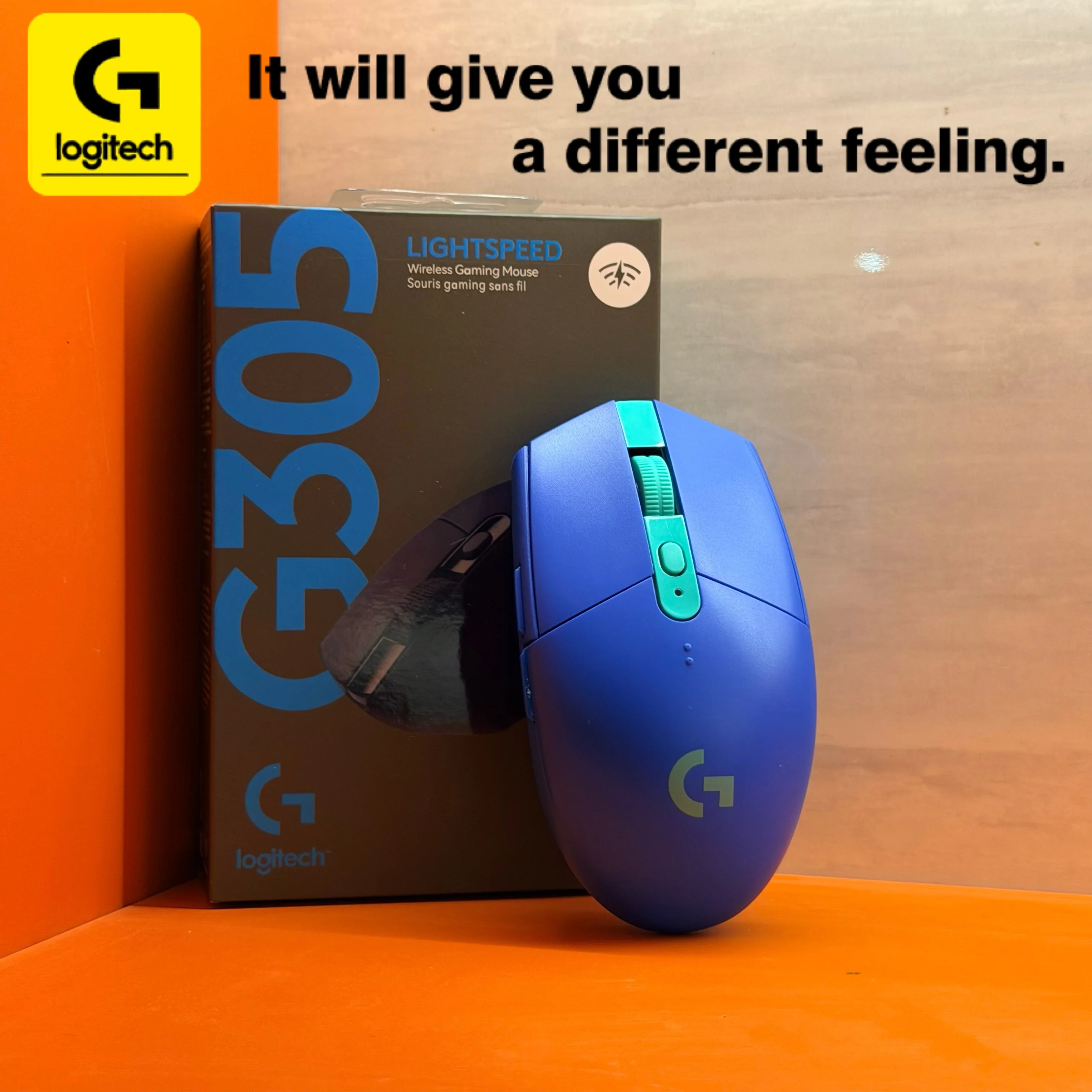 

Logitech G305 12000 DPI Wireless Gaming Mouse, RGB lighting, 6 programmable buttons, battery powered, in stock.