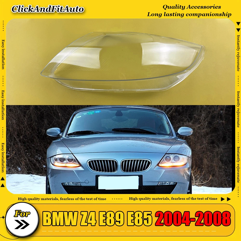 

For BMW Z4 E89 E85 2004-2008 Headlamp Lamp Cover Headlight Shell Transparent Lens Plexiglass Replace The Lampshade