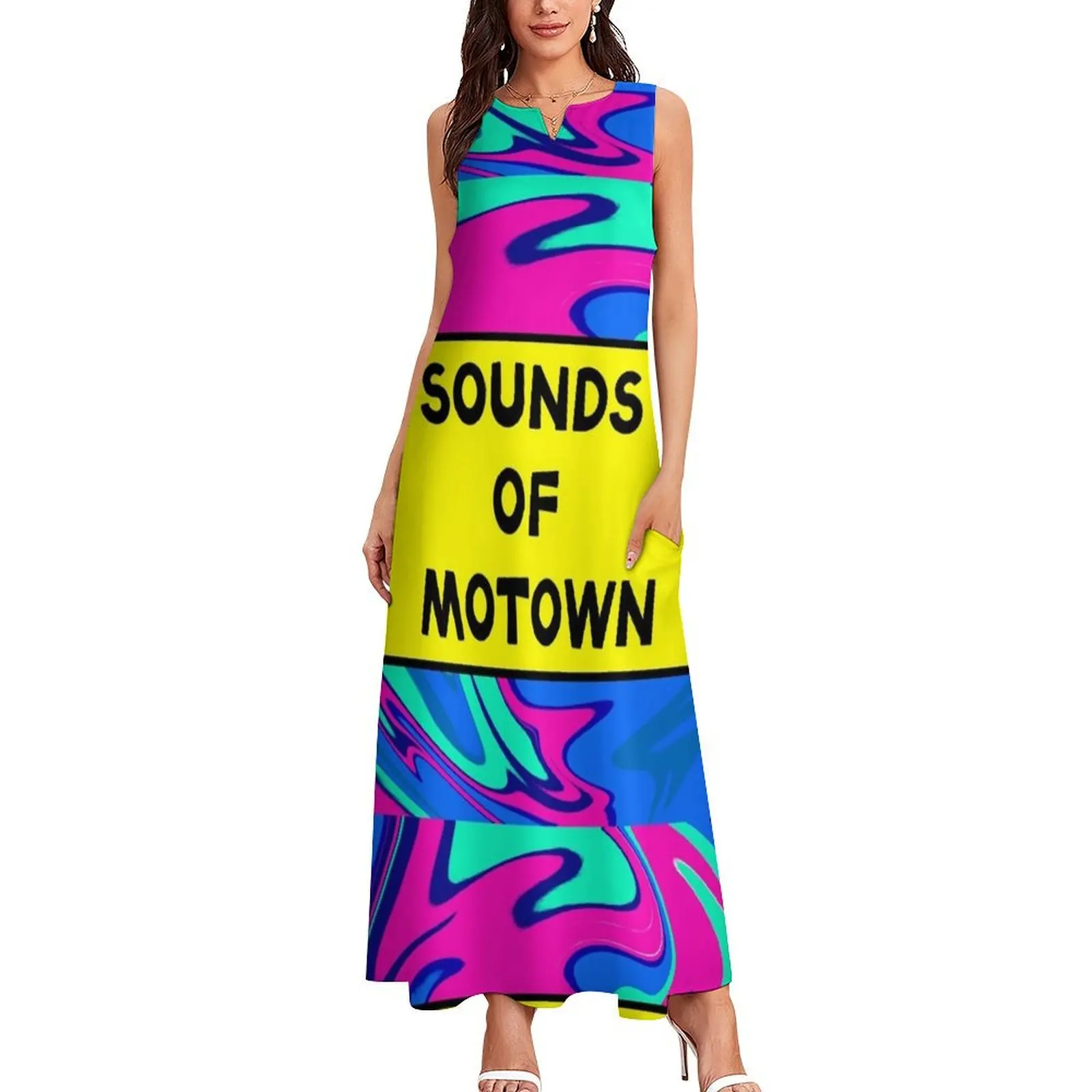 sounds of Motown Long Dress Casual dresses Dress for pregnant women Dress