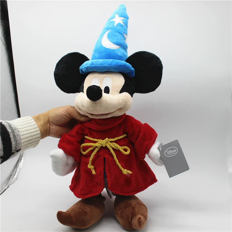 Disney Fantasia magik Mickey pluszowa zabawka lalka magiczna czapka prezent urodzinowy dla dzieci tkanina lalka prezent miękka kreskówka poduszka do spania