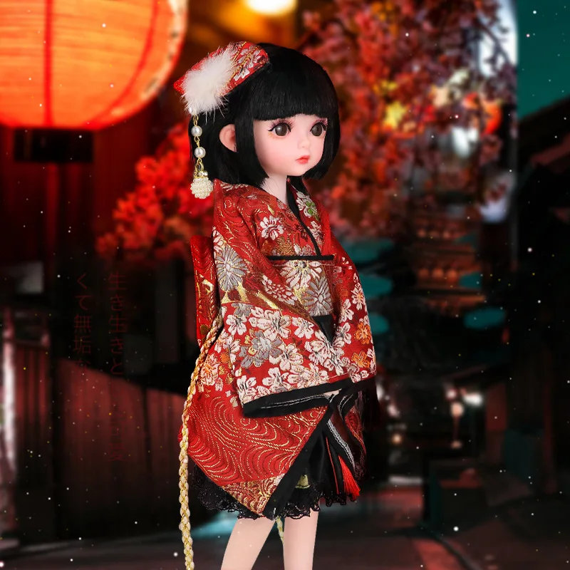 

2022 New Arrival 30 CM Lovely Cartoon Doll Kimono Girl Doll Japanese Character Doll Simulation Joint Girl Doll Toy Gift LC734