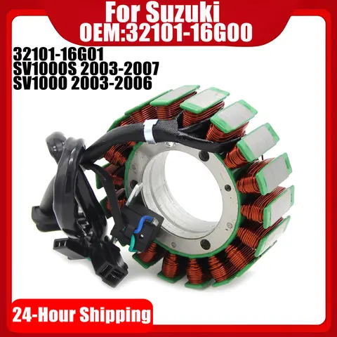 Generator Magneto Stator Coil For SUZUKI SV1000 SV1000S 2003-2007 2006 32101-16G00 32101-16G01 Motorcycle Ignition Stator Coil