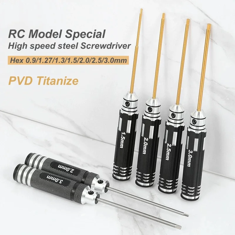 

Hex Screw Driver Screwdriver Set 0.9mm 1.3mm 1.5mm 2.0mm 2.5mm 3.0mm Hexagon Tool Kit For FPV Racing Drone Cars Boat RC Parts