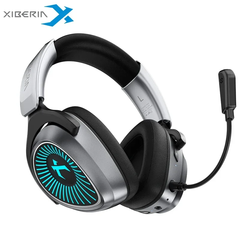 

XIBERIA Gaming Headphones Wireless Bluetooth 7.1 Surround Sound RBG 2.4G 4-Mode Music Headsets Gamer with Mic Esports Gamer Pc