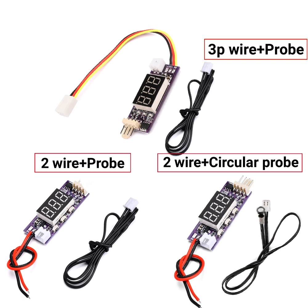 DC12V 4 Wire PWM Fan Temperature Control Governor Digital Display Temperature Speed Supports Internal Cooling Fan Control Switch