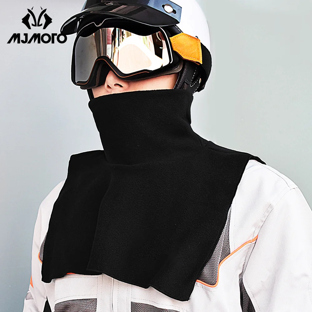 Black Winter Motorcycle Riding Skiing Thicked Skating Neck Warmer Cover Warm Scarf Windproof Camping Thermal Wrap Bib Headwear