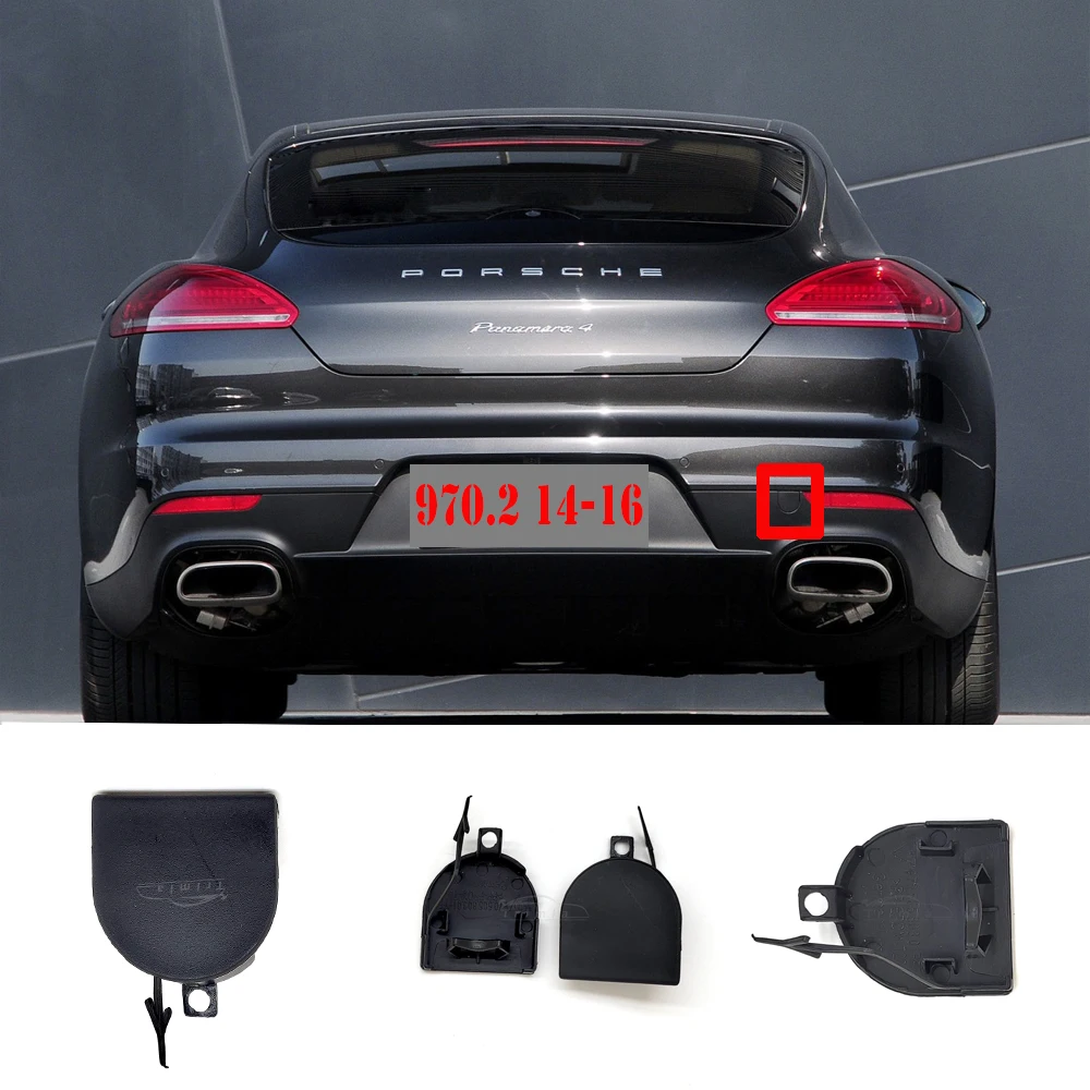 FIT 14-16 Porsche Panamera 970.2 3.0L 3.6L 4.8L S 4S Turbo GTS Edition Hatchback REAR TOW EYE CAP COVER