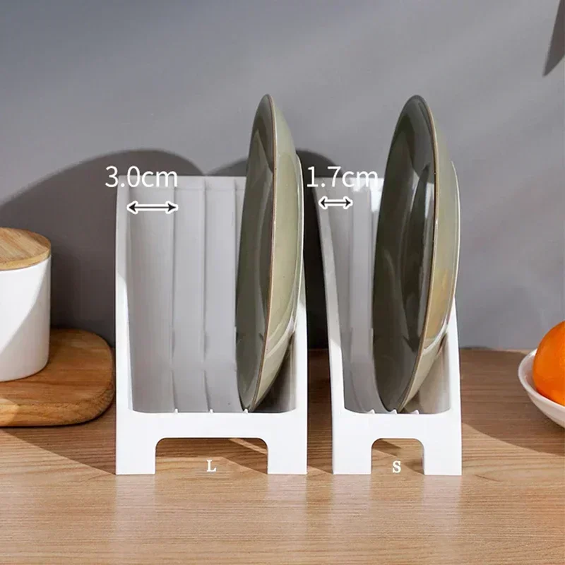 

Dish Drying Rack - Upright Plate & Bowl Holder, Space-Saving Kitchen Organizer for Draining and Storage (Sturdy Design)