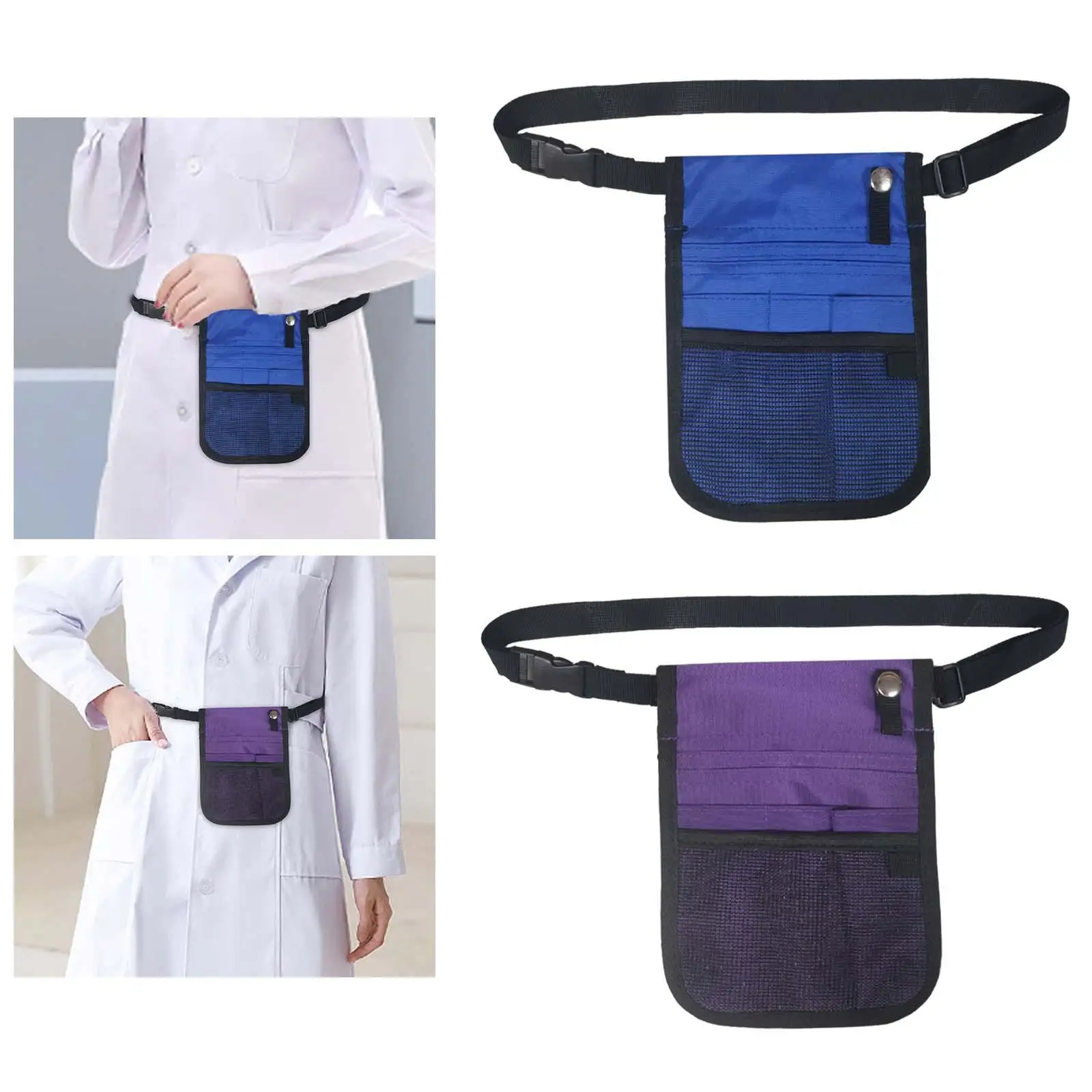 Nurse Fanny Pack Nurse Waist Bag Adjustable Belt Multi Compartment Nursing Tool Bag Durable Utility Waist Pack for Pens Scissors