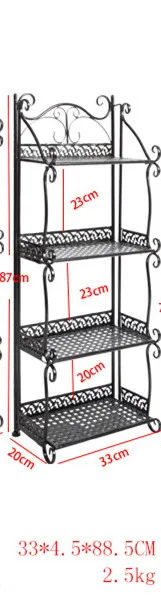 Simple Bathroom Storage Rack Living Room, Study, Kitchen Nordic Multilayer Floor Iron Art Storage Rack