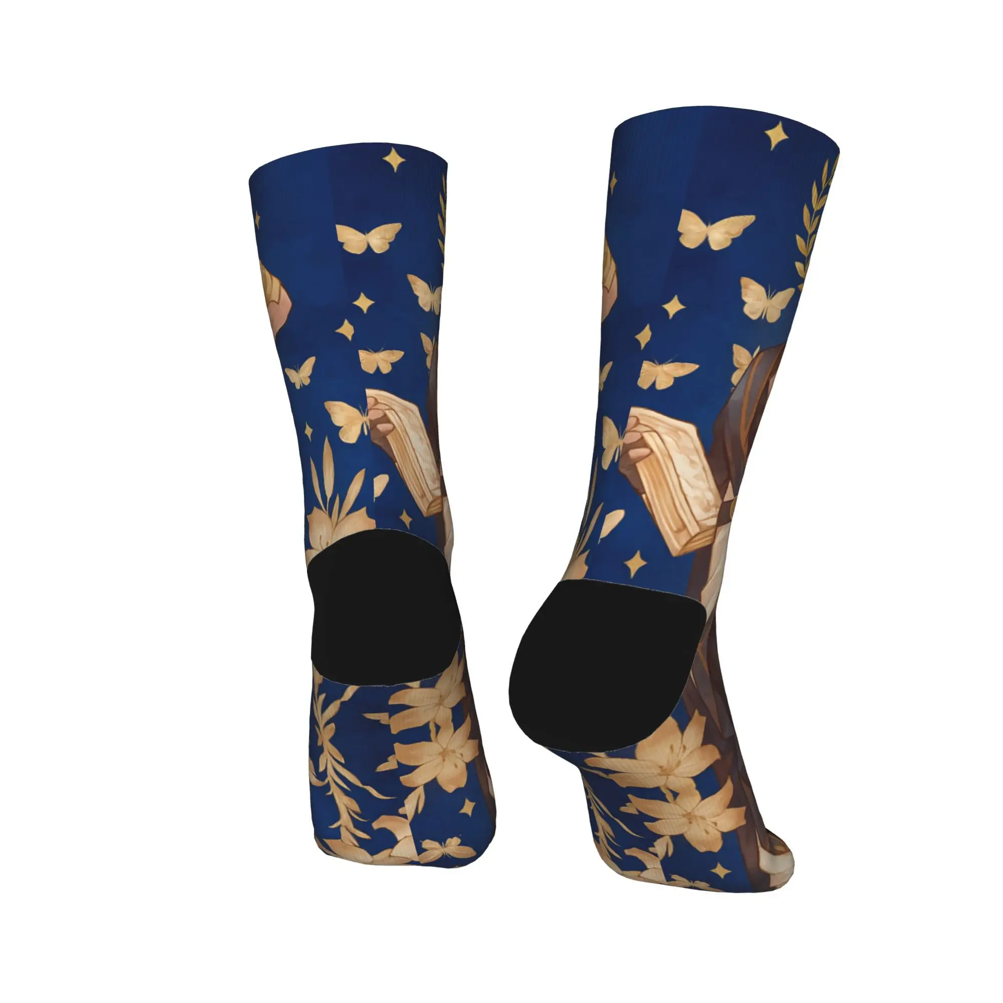 게임 스타 레일 양말 맞춤형 스타킹 미끄럼 방지 남여 공용 남성 양말 따뜻하고 부드러운 가을 고딕 야외 스포츠 양말